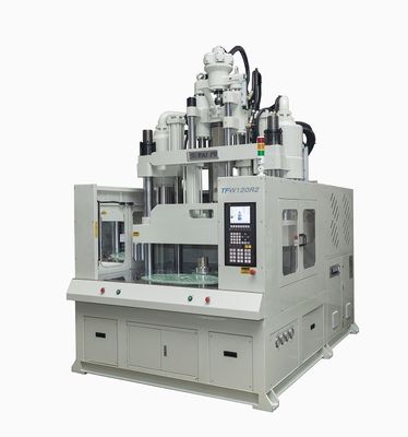 Máquina de moldagem por injecção de mesa rotativa vertical de 120 toneladas para acessórios de electrodomésticos