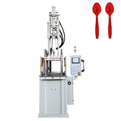 Máquina de moldagem por injecção vertical de alta velocidade de alta produção para colher de plástico