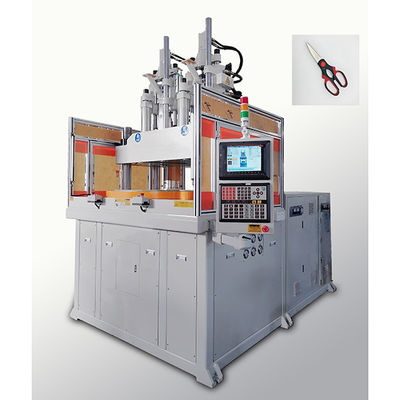 Máquina de moldagem por injecção vertical de duas cores de 170 toneladas para fabricação de punhos de tesoura