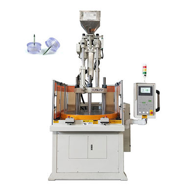 Máquina de moldagem por injecção de plástico rotativa vertical para fabricação de tack