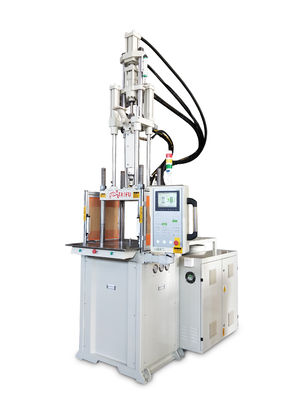 Máquina de moldagem por injecção de plástico vertical de alta precisão para conector