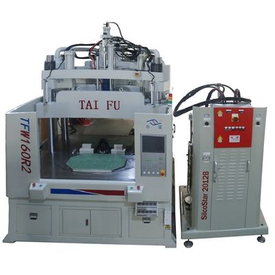 Máquina de moldagem por injecção rotativa vertical de silicone LSR de 160 toneladas