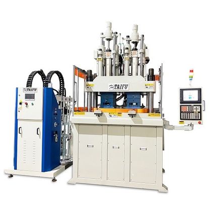 Máquina de moldagem por injecção de silicone LSR de duas cores de 120 toneladas com mesa rotativa