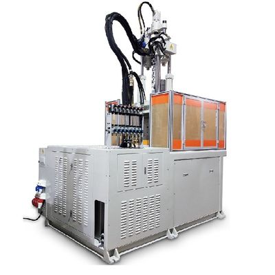 Máquina de moldagem por injecção de mesa rotativa vertical de 120 toneladas para conectores de cabos
