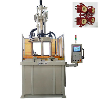 Máquina de moldagem por injecção de mesa rotativa vertical de 85 toneladas utilizada para conector RCA