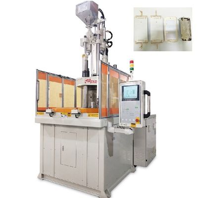Máquina de moldagem por injecção de plástico rotativo vertical de 120 toneladas para acessórios de telemóvel