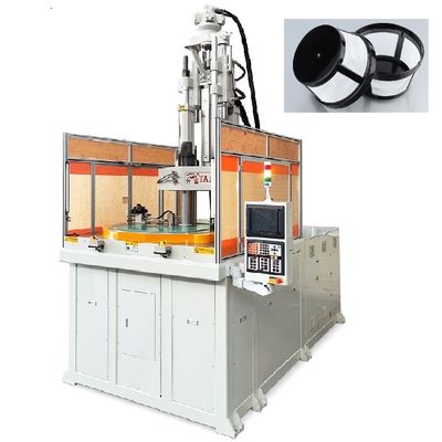 Máquina de moldagem por injecção de mesa rotativa vertical de 200 toneladas utilizada para filtros de copo