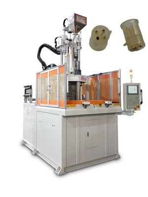 Máquina de moldagem por injecção de mesa rotativa vertical de 120 toneladas utilizada para enchufe de energia