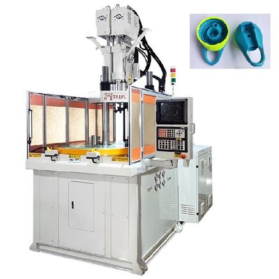 Máquina de moldagem por injecção vertical de duas cores de 120 toneladas utilizada para a tampa de copos de duas cores