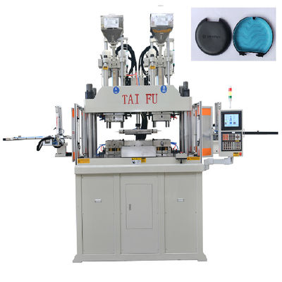 Máquina de fabricação de plástico de tampa de duas cores Máquina de moldagem por injeção de cores duplas vertical
