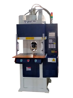 Máquina de moldagem por injecção vertical de 55 toneladas para cabo de alimentação de cor azul