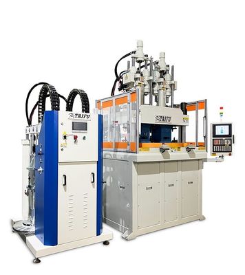Máquina de moldagem por injecção de silicone de mesa giratória de duas cores LSR 120 toneladas