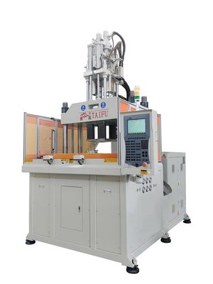 Máquina de fabricação de plástico de duas cores de tampa Máquina de moldagem por injeção vertical de cores duplas