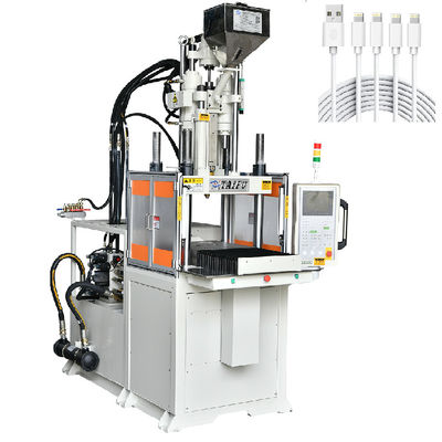 Máquina de moldagem por injecção de slide único vertical de 55 toneladas para conectores de dados da Apple