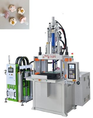 Máquina de moldagem por injecção de silicone LSR vertical de poupança de energia para chupeta de bebê