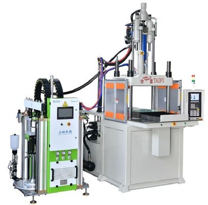 Máquina de moldagem por injecção de silicone LSR vertical de poupança de energia para chupeta de bebê