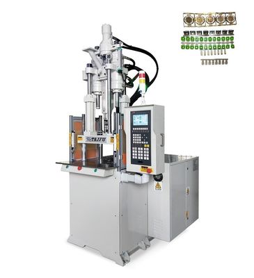 Máquina de moldagem por injecção vertical padrão de 55 toneladas para conectores de PVC