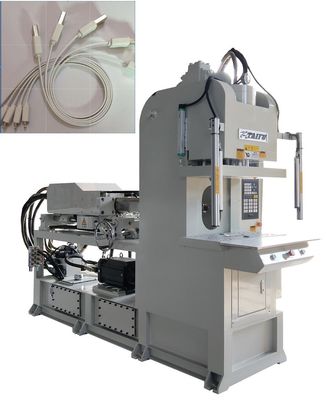 Máquina de moldagem por injecção de cabos de dados de alta eficiência de 55 toneladas com tipo C branco