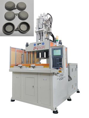 Máquina de moldagem por injecção vertical de dupla cor de 120 toneladas de alta eficiência para tampa de copo