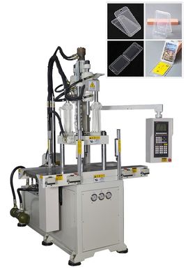 Máquina de moldagem por injecção vertical de dois deslizamentos de 55 toneladas para fabricação de precisão
