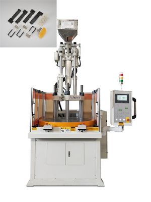 Máquina de moldagem por injecção vertical rotativa de 55 toneladas para porta de suporte de bandeja de cartão SIM