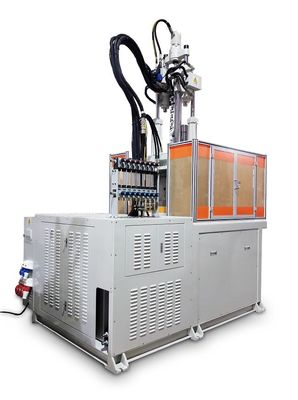 Máquina de moldagem por injecção vertical rotativa de alta eficiência de 120 toneladas