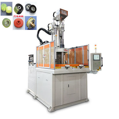 Máquina de moldagem por injecção vertical rotativa de alta precisão de 120 toneladas para rodas revestidas de borracha