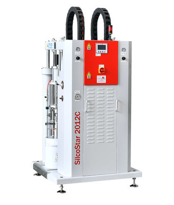 Máquina de moldagem por injecção de LSR de 85 toneladas, de duplo deslizamento vertical, para pulseiras de relógio