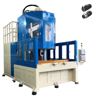 Máquina de moldagem por injecção vertical de mesa de baixo trabalho para conector circular industrial de potência de pin