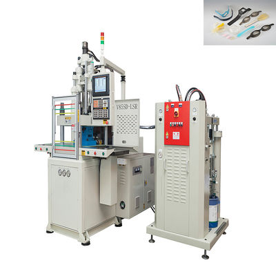 Máquina de moldagem por injecção vertical LSR de 85 toneladas, de duplo deslizamento, utilizada para tiras de silicone