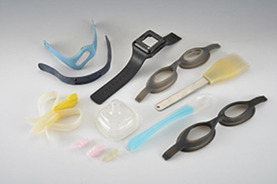 Máquina de moldagem por injecção vertical LSR de 85 toneladas, de duplo deslizamento, utilizada para tiras de silicone
