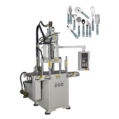 Máquina de moldagem por injecção de plástico vertical de duplo deslizamento para fabricação de alça de plástico