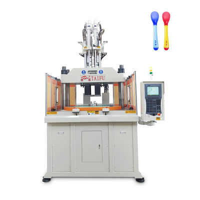 Máquina de moldagem por injecção vertical de duas cores de 160 toneladas para fabricação de utensílios de mesa para crianças