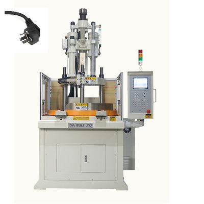 Máquina de moldagem por injecção de plástico rotativa vertical para fabricação de plugues