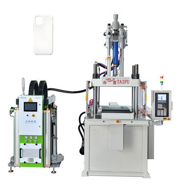 Máquina de moldagem por injecção vertical de silicone líquido de alta eficiência para fabricação de caixa de telefone