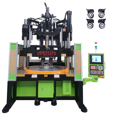 Máquina de moldagem por injecção vertical de mesa de 120 toneladas para fabricação de rodas de bagagem