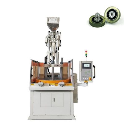 Máquina de moldagem por injecção de plástico rotativa vertical para rolamentos de plástico com preço barato