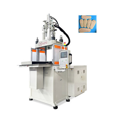 Máquina de moldagem por injecção de 160 toneladas vertical de deslizamento único utilizada para fabricação de sapatos