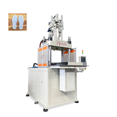 Máquina de moldagem por injecção de 160 toneladas vertical de deslizamento único utilizada para fabricação de sapatos