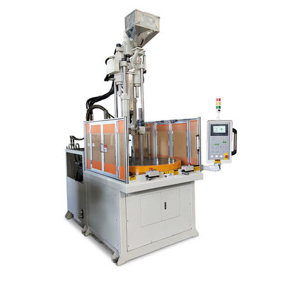 Máquina de moldagem por injecção de plástico vertical rotativa de 55 toneladas para fabricação de capas de telefone