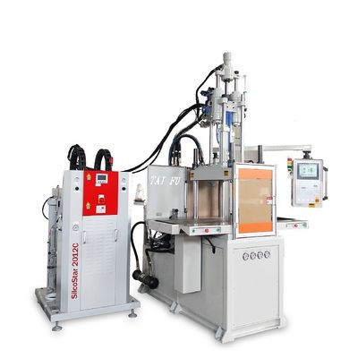 Máquina de moldagem por injeção vertical de LSR de duplo deslizamento