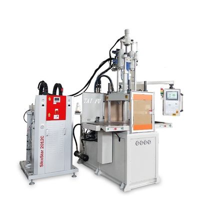 Máquina de fabricação de escovas de silicone para máscara facial de duplo deslizamento 85T Máquina de moldagem por injecção vertical