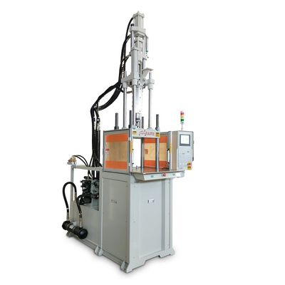 Máquina de moldagem por injecção vertical de alta velocidade de 55 toneladas utilizada para torneamento de suportes