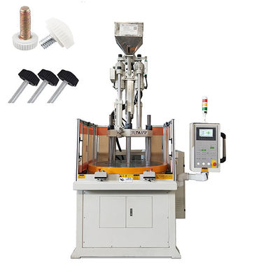 Máquina de moldagem por injecção de plástico rotativa vertical para fabricação de tack