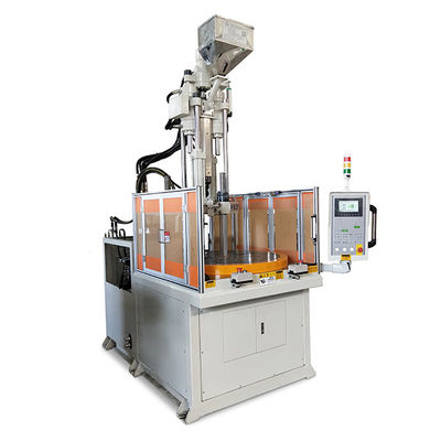 Máquina de moldagem por injecção de plástico rotativa vertical para fabricação de tack