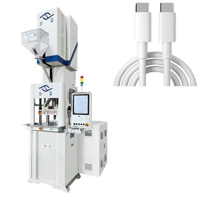 Máquina de moldagem por injecção de óleo elétrico híbrido de plástico vertical para cabo de dados USB