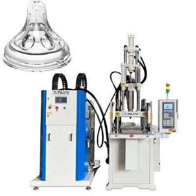 Máquina de moldagem por injecção vertical de alta precisão de silicone líquido para produtos para bebés