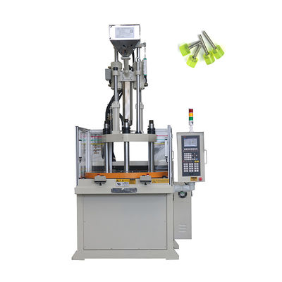 Máquina de moldagem por injecção vertical rotativa de plástico de 55 toneladas para fabricação de parafusos