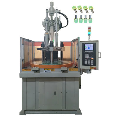 Máquina de moldagem por injecção de plástico rotativo vertical para fabricação de parafusos