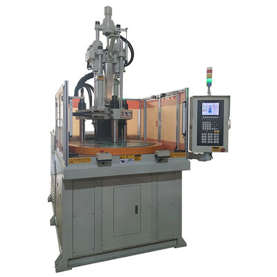 Máquina de moldagem por injecção de plástico rotativo vertical para fabricação de parafusos